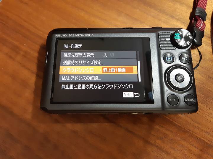 SX720HS Wifi接続
