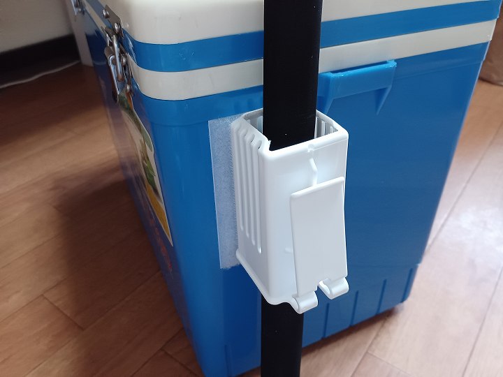 竿立て ロッドホルダー DIY クーラーボックス 作り方