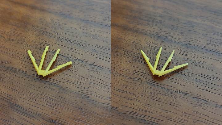 HGUCナラティブガンダムC装備 アンテナ シャープ化