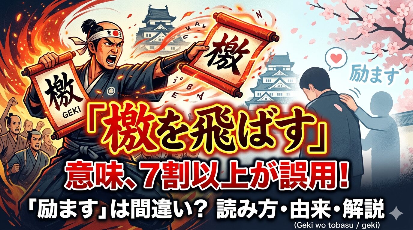 檄を飛ばす 意味 誤用