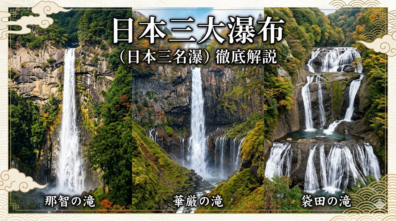日本三名瀑 日本三大瀑布 どこ