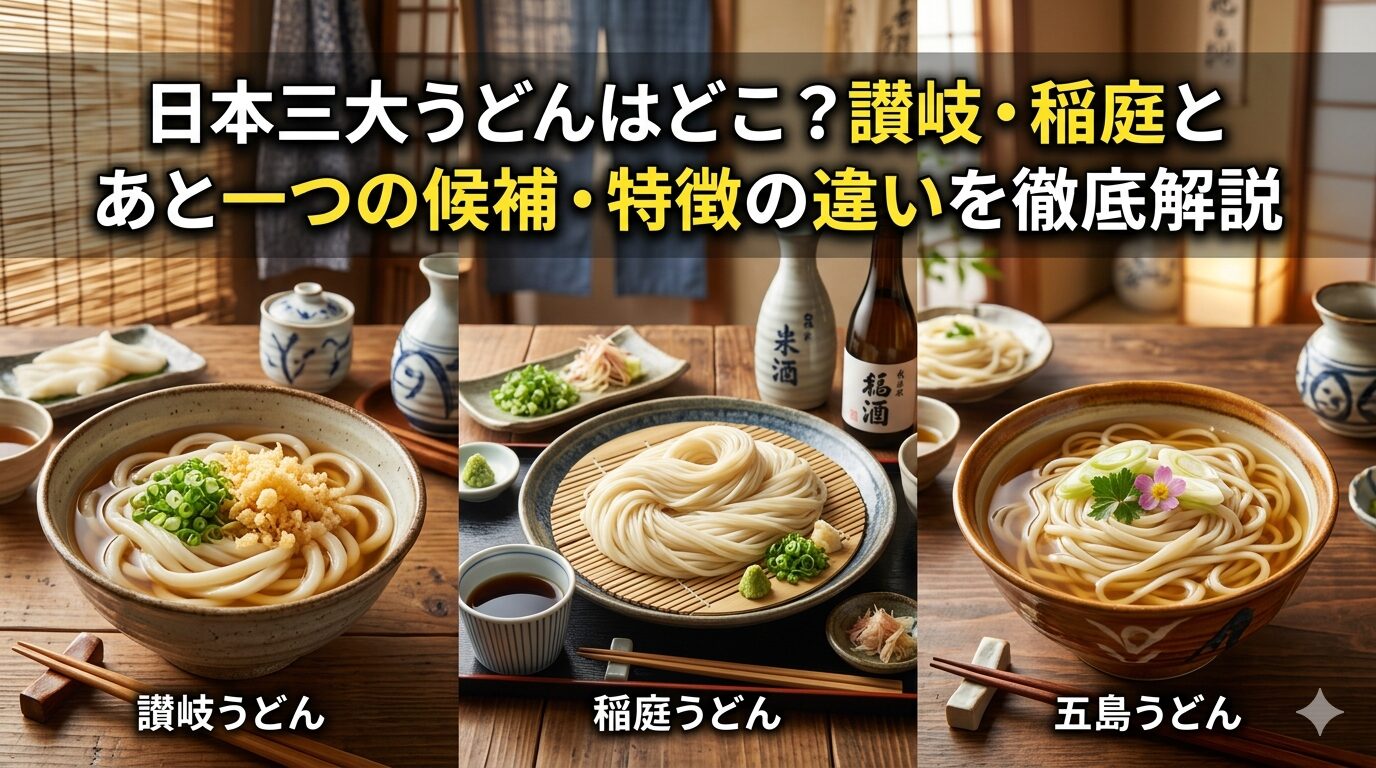 日本三大うどんはどこ
