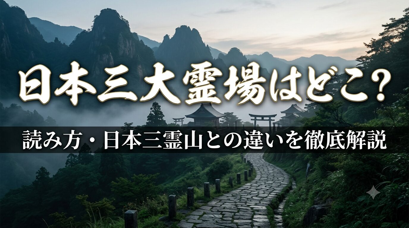 日本三大霊場はどこ