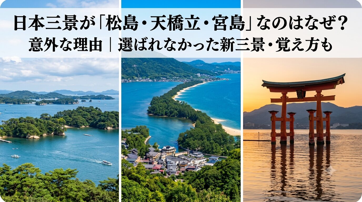 日本三景 なぜ 理由