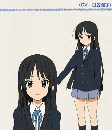 日笠陽子 キャラ一覧 けいおん 秋山澪