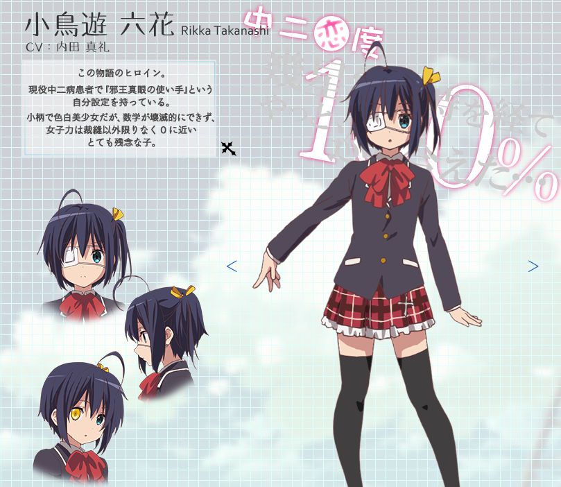内田真礼 キャラ一覧 中二病でも恋がしたい! 小鳥遊六花